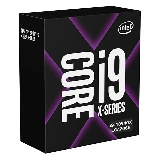 (Intel) I9-10940X 14 Inti 28 Benang Kotak Prosesor CPU LGA 2066 Core I9 10th Generasi Series
