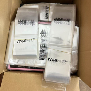 Nhà máy in logo Flap rõ ràng OPP Túi bao bì tóc đóng cửa phía trước tự niêm phong nhựa giấy bóng kính bọc - Product Image 5