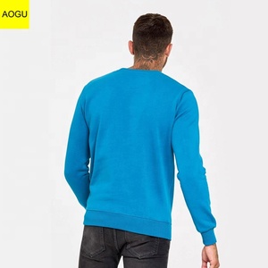 Manga larga <span class=keywords><strong>sin</strong></span> <span class=keywords><strong>capucha</strong></span> impreso personalizado stript gimnasio pullover sudadera para hombres - Product Image 4