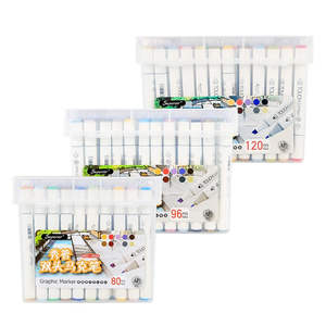 OEM, превосходные 120 цветов, набор художественных маркеров на спиртовой основе, многоцветная маркерная ручка (MS-818-120) - Product Image 3