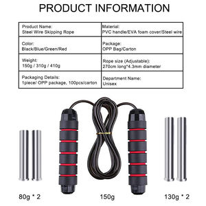 Yoga Jumping PVC Hochwertiges gewichtetes Cuerdas Para Saltar <span class=keywords><strong>Springseil</strong></span> überspringen - Product Image 2