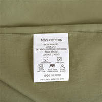 Vente en gros de draps de lit en coton de luxe personnalisés tailles TWIN/FULL/QUEEN/KING comprenant des draps housse plats pour hôtel et hôpital