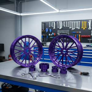 <span class=keywords><strong>Roues</strong></span> de moto haute performance VIMAS en aluminium 6061 T6, violettes, 19/21/23/26/30/32*3.5 pouces, jante avant pour Road King Touring Car - Product Image 4