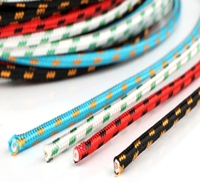 Digital RCA Speaker  Cable Copper Braided Shielded OD 6.5mm