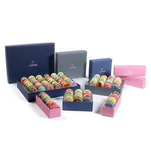 Wholesale Luxury Customized French Packaging Macaroon Boxes 6 12 Macaron Gift Box