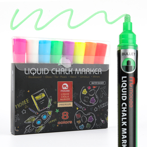 <span class=keywords><strong>Marqueur</strong></span> liquide à pointe ronde Mobee P-520, vente en gros, personnalisé, non toxique, assortiment de 8 couleurs, marqueurs à craie <span class=keywords><strong>pour</strong></span> <span class=keywords><strong>tableau</strong></span> <span class=keywords><strong>noir</strong></span>, stylo à craie - Product Image 2