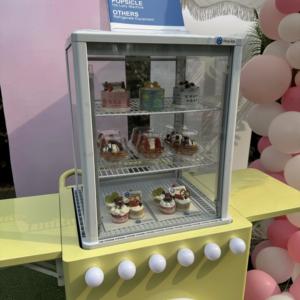 Grosir tangan Mini lucu troli untuk pernikahan luar ruangan puding makanan penutup kue es krim roti 220v kondisi baru STAN seluler - Product Image 5