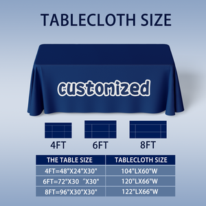 Mantel de Estilo Moderno con Diseño Personalizado de Fábrica, en Poliéster/Algodón, con Patrón Sólido, en Tamaños de 4, 6 y 8 Pies, Ajustable o Sin Ajuste - Product Image 5
