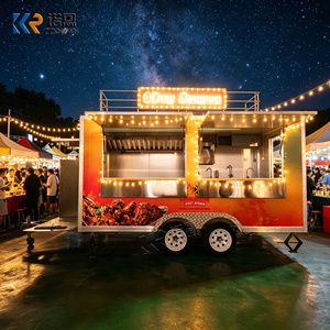 Trailer Makanan Lengkap dengan Peralatan Dapur Mobile untuk <span class=keywords><strong>Burger</strong></span>, Pizza, BBQ, Taco, dan Hot Dog Jajanan Jalanan - Product Image 1
