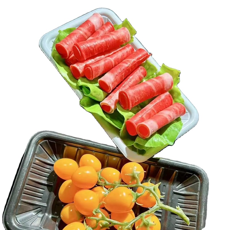 Disposable Frozen Food Plastic Tray black