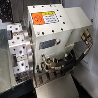 Centre de tournage CNC entièrement automatique CK46D-8 avec broche simple et conception de rail incliné à 3 axes pour tournage et fraisage de haute précision
