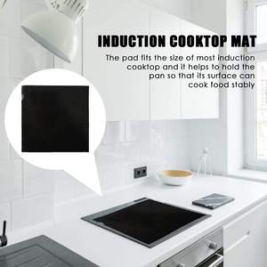 Tapis de protection pour plaque à induction en silicone, rond, isolant thermique, protection de cuisine, isolation thermique, tapis noir pour casserole chaude - Product Image 5