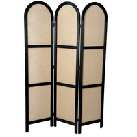 Écran nordique en PVC de haute qualité et diviseur de pièce Panneau mobile de conception moderne pour une utilisation de jardin Panneau perforé décoratif en lin de rotin en bois