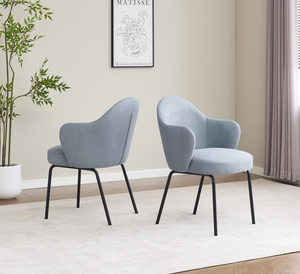 Asiento de tela espuma de alta densidad marco metálico color negro - Product Image 3