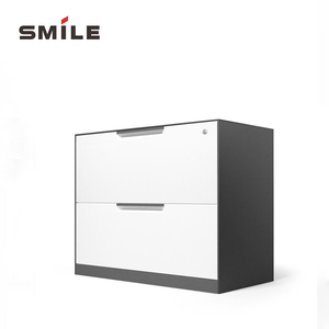 خزانة ملفات فولاذية بيضاء ذات طبقتين قابلة للقفل من CHNSNILE، موفرة للمساحة، للاستخدام في المكتب أو غرفة المعيشة للعمل السري - Product Image 5