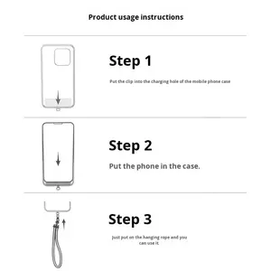 Tali ponsel Totem Retro, canggih dapat disesuaikan tali leher rantai selempang dengan casing ponsel - Product Image 4