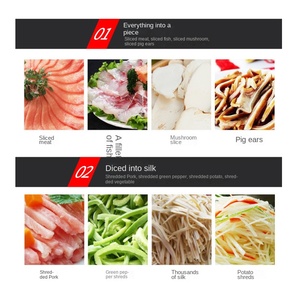 Cortadora de carne vegetal automática económica para el hogar comercial con Motor para tiendas de alimentos, panaderías, fábricas de aceite de cocina, bodegas - Product Image 2