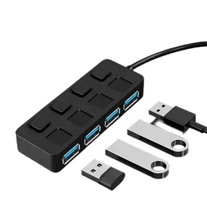 Divisor de estoque com 4 entradas usb hub 3.0, venda quente