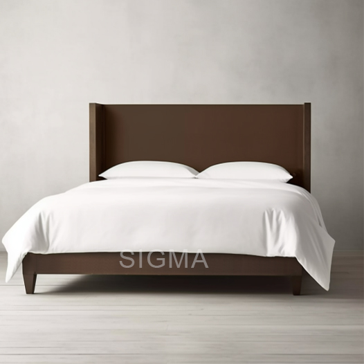 Simplicity Luxury home hotel Indoor furniture set comfortable Handcrafted wooden frame bed