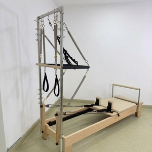 Máquina de Pilates Reformer de Arce con Torre, Equipo de Fitness Comercial de Alta Calidad, <span class=keywords><strong>Venta</strong></span> Directa de Fábrica - Product Image 3