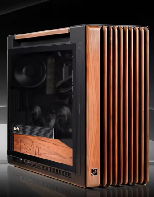 "ProArt Creator PA602 Wood Edition Mid Tower ATX Designer Desktop with Infrared Dust Detection & Smart Pre-Installation"