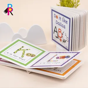 Personalizado Crianças Story Board Book Printing Serviços Capa Dura Bebê Primeiro Ano Memória Educacional Inglês Crianças Livros