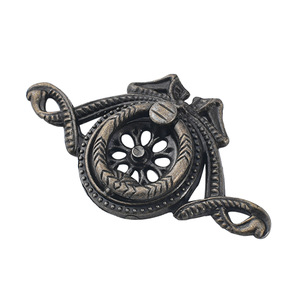 Tirador de cajón de un solo orificio con diseño B-409, de aleación de zinc y bronce, estilo europeo, para puerta de armario, forma novedosa, duradero - Product Image 5