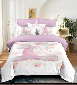 Set di <span class=keywords><strong>copripiumino</strong></span> per ragazze con stampa personalizzata 4 pezzi <span class=keywords><strong>copripiumino</strong></span> da cartone animato con bella stampa <span class=keywords><strong>copripiumino</strong></span> con federa Set di biancheria da letto - Product Image 2