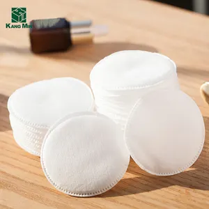 Wholesale Beauty brand name cosmetics round cotton pad for makeup remover