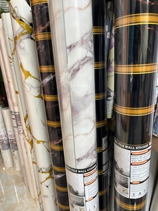 Papel Tapiz Autoadhesivo de Espuma con Diseño de Mármol de Alta Calidad <span class=keywords><strong>UDK</strong></span>, Rollo de 1.2*3M, Brillante, para Decoración del Hogar - Product Image 3