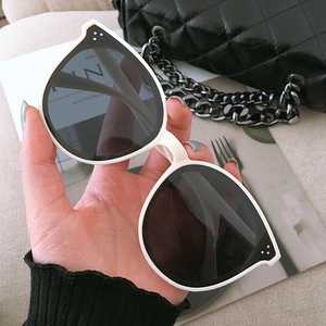 Xsy Sunglasses 805 Oval Frame Pc Lens Unisex 100% Uv Protection Fashionable Korean Style <b>Sunscreen</b> Outdoor Use - Product Image 4