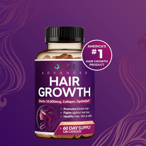 Cápsulas para el Crecimiento del Cabello OEM/ODM, Ricas en Biotina, Múltiples Vitaminas, Colágeno, Minerales y Ácido Fólico para el Cabello, 120 Cápsulas por Botella - Product Image 2