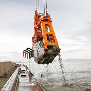 קליפת תפוז קליפה לתפוס דלי מותאם אישית 12cbm 25t חשמלי הידראולי פליפ שליטה מרחוק לתפוס דלי עבור מנופים ימיים - Product Image 3