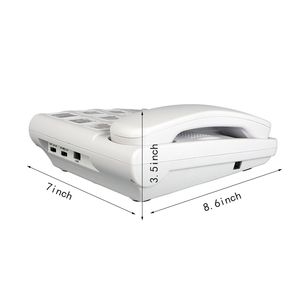 <span class=keywords><strong>Téléphone</strong></span> <span class=keywords><strong>fixe</strong></span> filaire à gros boutons de style antique pour seniors avec haut-parleur amplifié et fonction d'appel rapide par image - Product Image 3