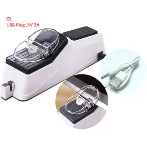 Wholesale OEM Kitchen Tool Sharpening Stone Automatic Multifunction Electric Knife USB Sharpener