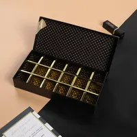 Atacado personalizado luxo doce vazio presente do doce do casamento de papel embalagem caixa de chocolate com tampas