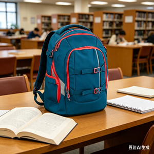 <span class=keywords><strong>Sac</strong></span> à <span class=keywords><strong>dos</strong></span> scolaire unisexe avec fermeture éclair, ergonomique, 30L, motif uni, bretelles, turquoise profond, <span class=keywords><strong>pour</strong></span> 5ème année - Product Image 5