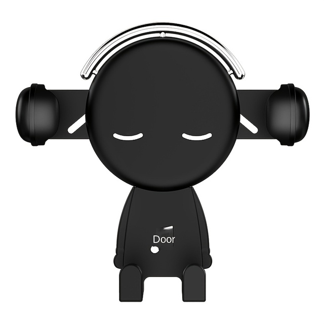 High Quality Cute Rotation Car Phone Holder Mr. Music Cartoon Phone Stand Ins Trend Mobile Phone Holder on Car air Outlet
