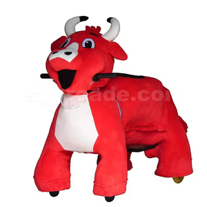 Large Motorized 12V Electric Scooter Remote Control Plush Riding Animals for Kids Coin <b>Operated</b> Mall Stuffed Animal Ride <b>Toys</b> - Product Image 5