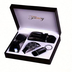 Coffret Cadeau d'Affaires 2024 Personnalisable – Ensemble Luxe Ceinture, Stylo, Portefeuille, Montre, Porte-clés pour Hommes – Portable et Isotherme pour Entreprise - Product Image 4