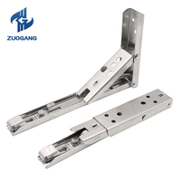 Zuogang Großhandel Möbel Hardware 8 Zoll bis 14 Zoll Montage Metall Wand Klappregal Edelstahl einstellbare Winkellagerung