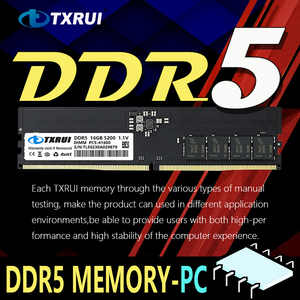 2026 TXRUI DDR5 16GB 5200MHz RAM de bureau 1.1V PC5-41600 Module de mémoire UDIMM pour PC en stock - Product Image 5