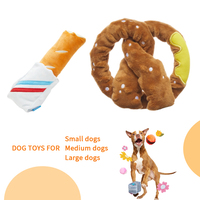Pistolet à eau réaliste personnalisé peluche coton animaux jouets en peluche durable OEM Logo jouet à mâcher pour chiens animaux de compagnie jouer