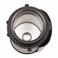 PINKAH-termos de café grandes de acero inoxidable, jarra de agua aislada para viaje, botella de vacío clásica con taza de plástico para senderismo, 1.2L