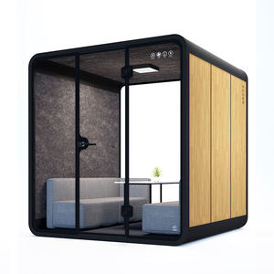 Grand espace de travail pod de bureau insonorisé téléphone cabine d'isolation vocale pod de travail individuel dosettes de musique insonorisées pour enregistrer la batterie - Product Image 3