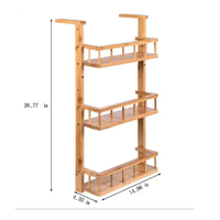 Holz kühlschrank seite regal getränke regal