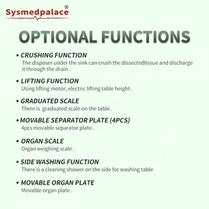 Mesa <span class=keywords><strong>de</strong></span> Autopsia Eléctrica Elevadora Sysmedpalace, Mesa <span class=keywords><strong>de</strong></span> Disección Forense Resistente <span class=keywords><strong>a</strong></span> la Corrosión - Product Image 6