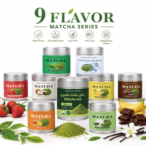 Thé vert matcha de qualité cérémonielle en marque propre, poudre de matcha en boîte de conserve de 100 g, matcha aromatisé à la fraise 3A-6A - Product Image 2