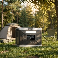 Station d'alimentation portable 2400W : Charge rapide en 1,5h pour usage extérieur et domestique, générateur de secours pour la maison, lampe de poche