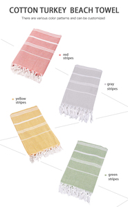 <span class=keywords><strong>Serviette</strong></span> de plage turque en gros, <span class=keywords><strong>serviette</strong></span> de plage en coton personnalisée avec rayures, livraison rapide - Product Image 4